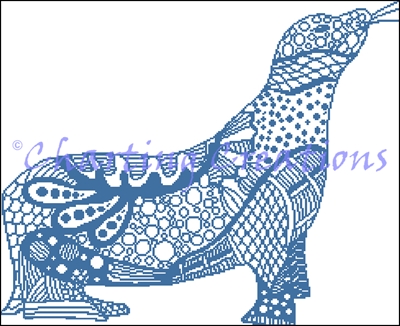 (image for) Zentangle Seal Silhouette